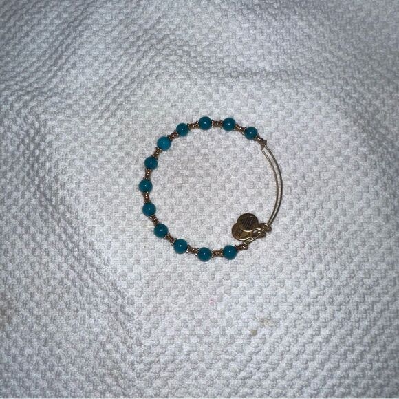 Alex and Ani Marina Harbor Beaded Bangle - Rafaelian Gold Finish - Picture 1 of 3